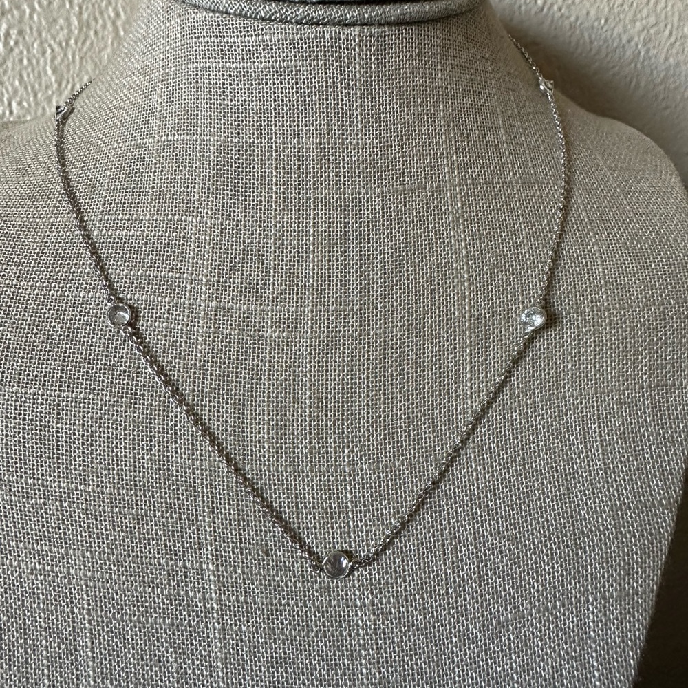 Sterling silver bead necklace